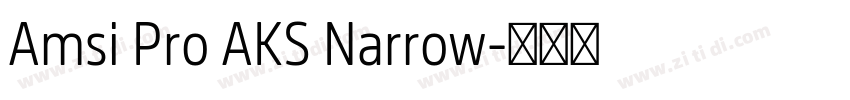 Amsi Pro AKS Narrow字体转换 Amsi Pro AKS Narrow字体转换